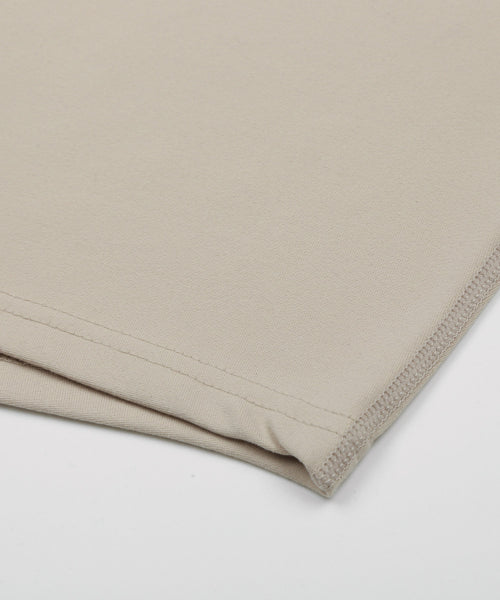 DW 레스트캣 크롭 반팔티셔츠 베이지