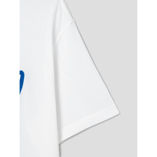 체인 자수 반소매 티셔츠  화이트 (354742MQC1)