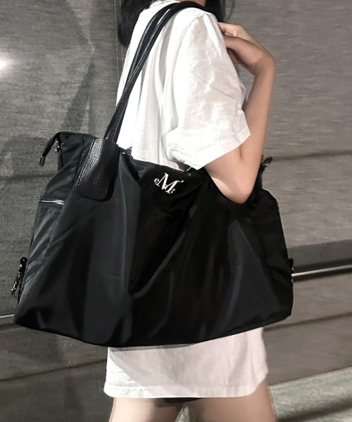 4웨이 시그니처 로고 유니섹스 토트백