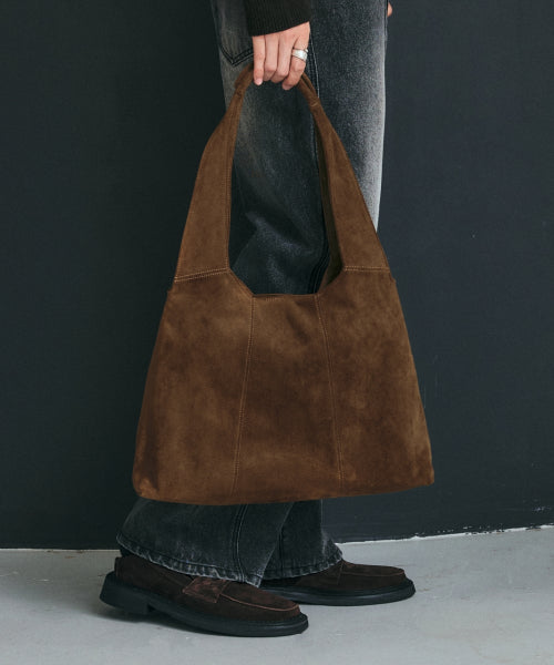 마가렛 스웨이드 숄더백 [브라운]