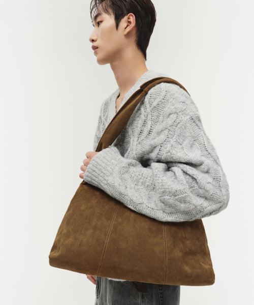 마가렛 스웨이드 숄더백 [브라운]