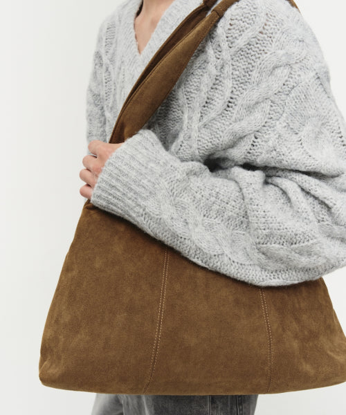 마가렛 스웨이드 숄더백 [브라운]