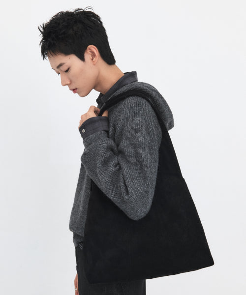 마가렛 스웨이드 숄더백 [블랙]