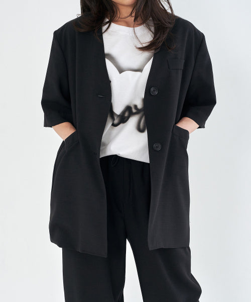 핸드 페인팅 티셔츠 _ Ivory