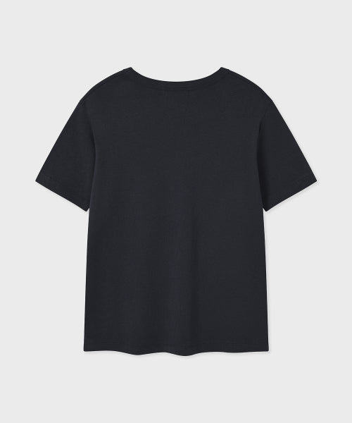 타이포 그래피 반팔티 차콜