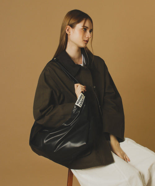 (파우치세트)Wing leather bag _ BLACK