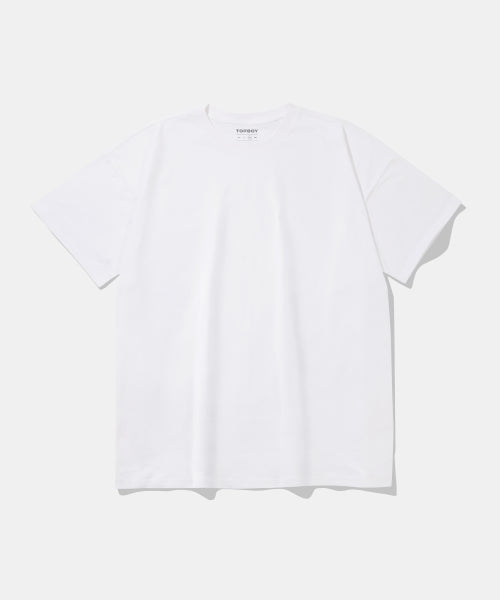 에잇볼 프린팅 오버핏 반팔티셔츠 화이트