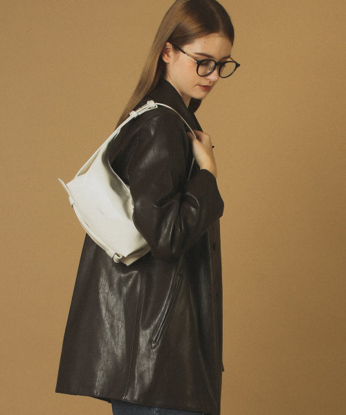 3way belted mini hobo bag  Cream