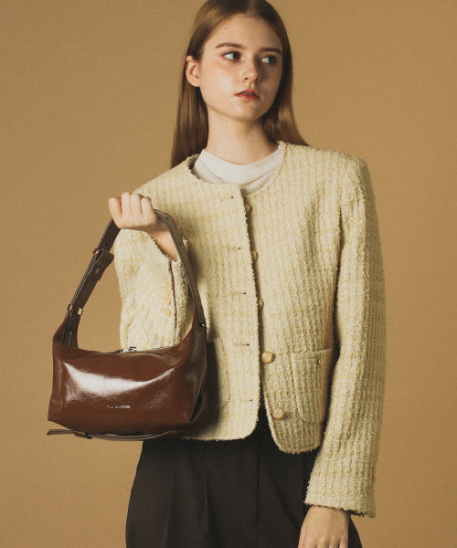 3way belted mini hobo bag _ Brown