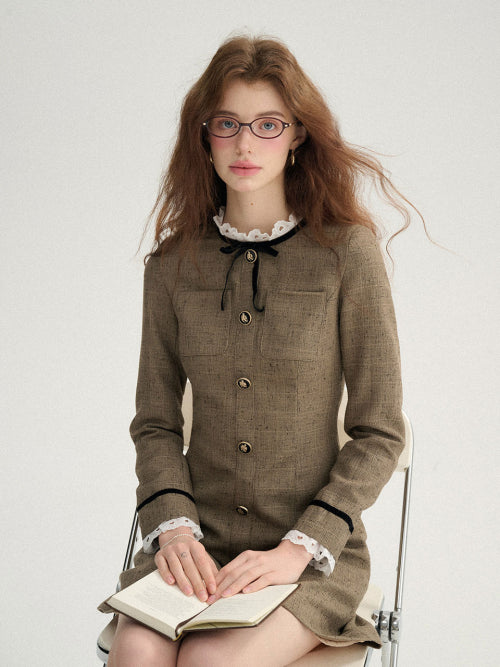 주디 레이스 미니원피스