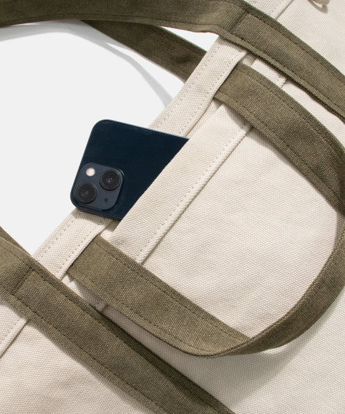 Heavy Canvas Tote Bag Olive