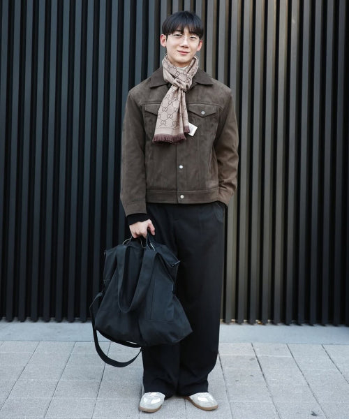 바스켓 와이드 쇼퍼백_블랙