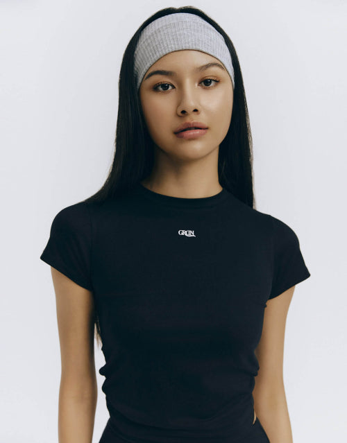 지모션 크롭 반팔티 394960 [2color]