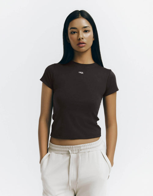 지모션 크롭 반팔티 394960 [2color]