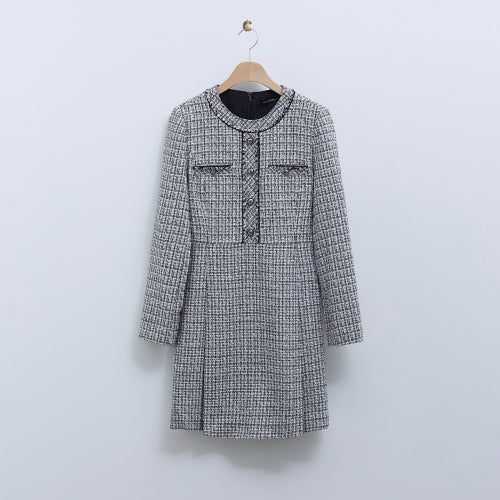 트위드 미니 원피스_RMOWE4TS11