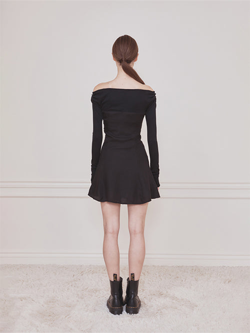 페이 볼레로 드레스 (블랙)
