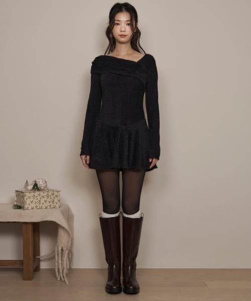 lotsyou_Merry merry Dress Black