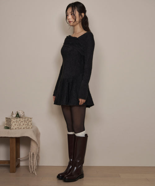 lotsyou_Merry merry Dress Black