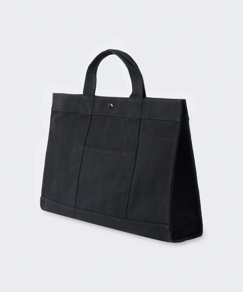 헤비 캔버스 스퀘어 토트 백 [블랙]