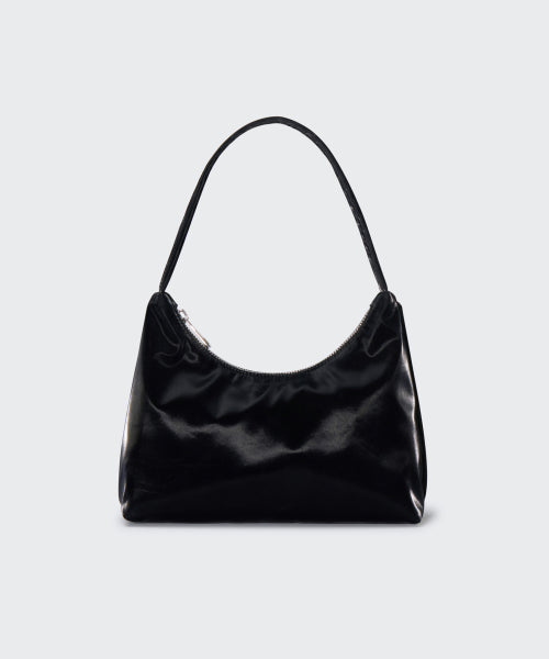 우먼즈 샤이니 호보백 [블랙]