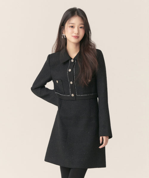 카라 트위드 2in1 원피스 RMOWF11ST4