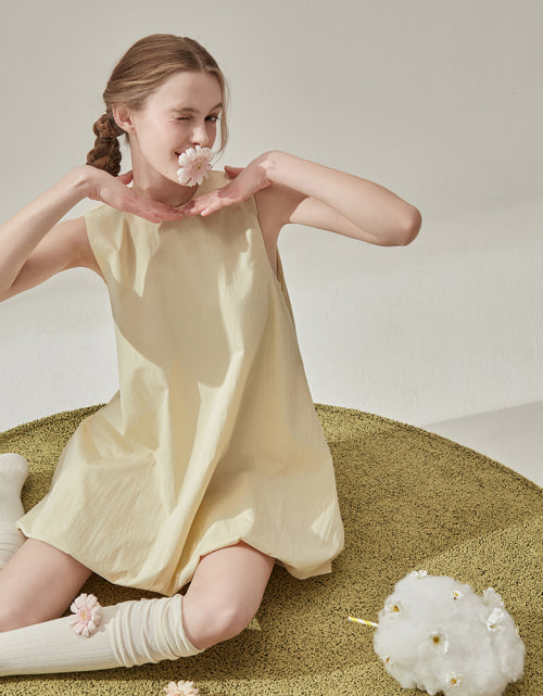 보나 벌룬 미니 원피스