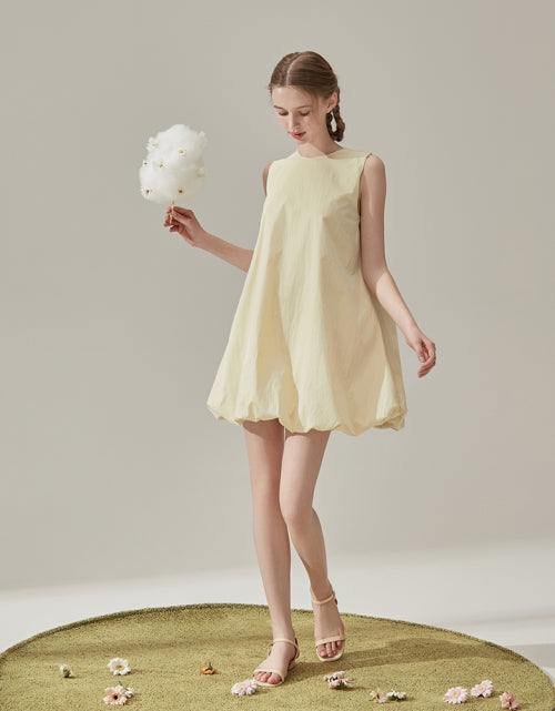 보나 벌룬 미니 원피스