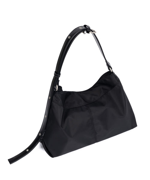 [WITH 해수] 컨투어 벨티드 백 (나일론 블랙)