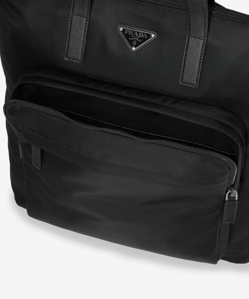 리나일론 및 사피아노 토트백 - 블랙 / 2VG0982DMGF0002