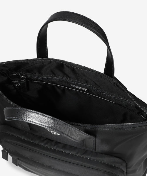 리나일론 및 사피아노 토트백 - 블랙 / 2VG0982DMGF0002