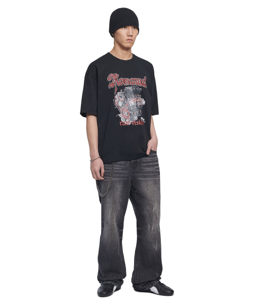 NM ENGINE T-SHIRT - BLACK