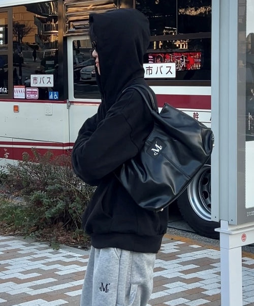 에페 미들 스티치 레더 토트백 (남녀공용)