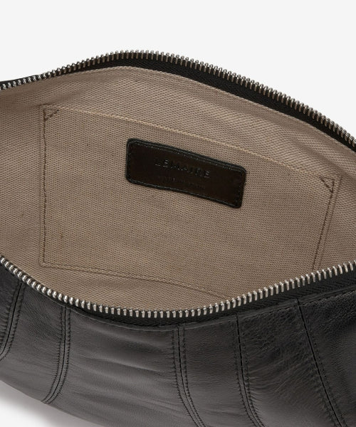 스몰 소프트 나파 크루아상 숄더백 - 블랙 / BG0003LL095BK999