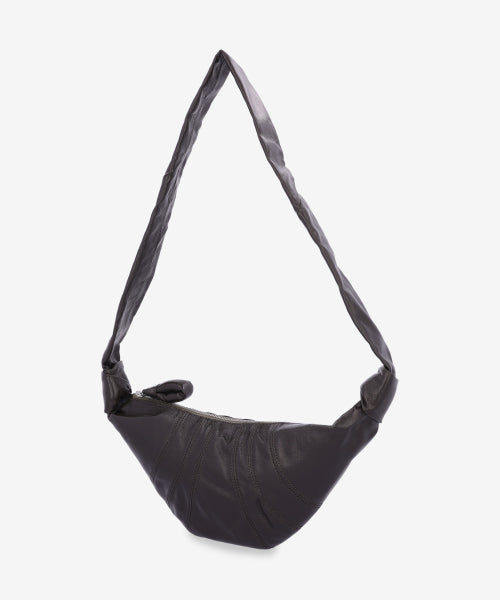 스몰 코티드 코튼 크루아상 숄더백 - 다크 토바코 / BG0003LF1329BR501