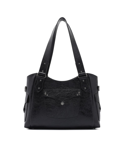 웨스턴 포켓 숄더 백 (블랙)