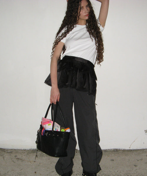 belted boat bag (black)