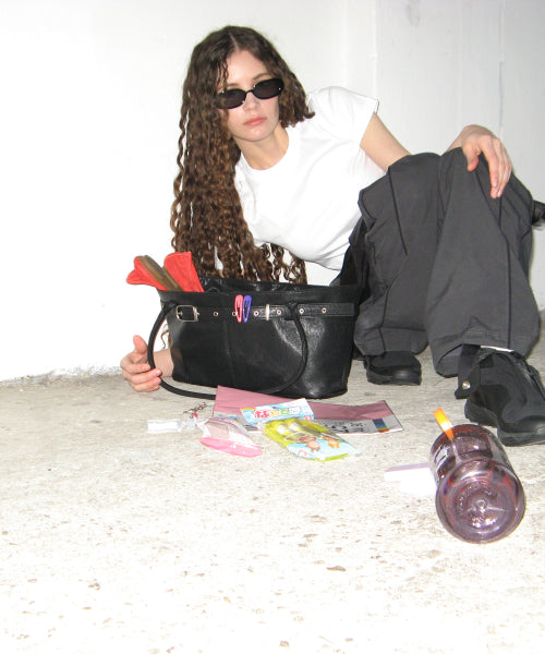 belted boat bag (black)