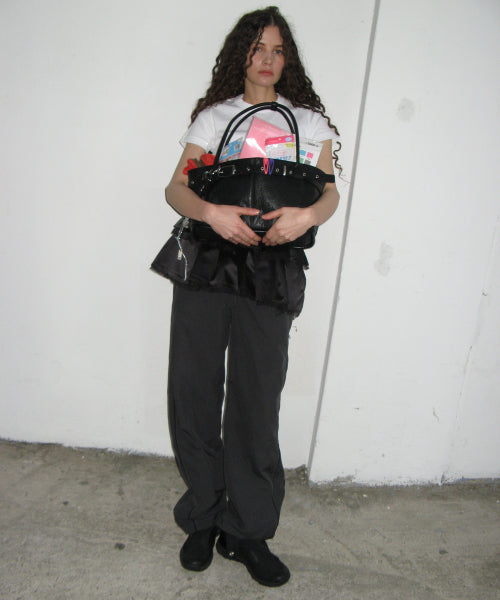 belted boat bag (black)