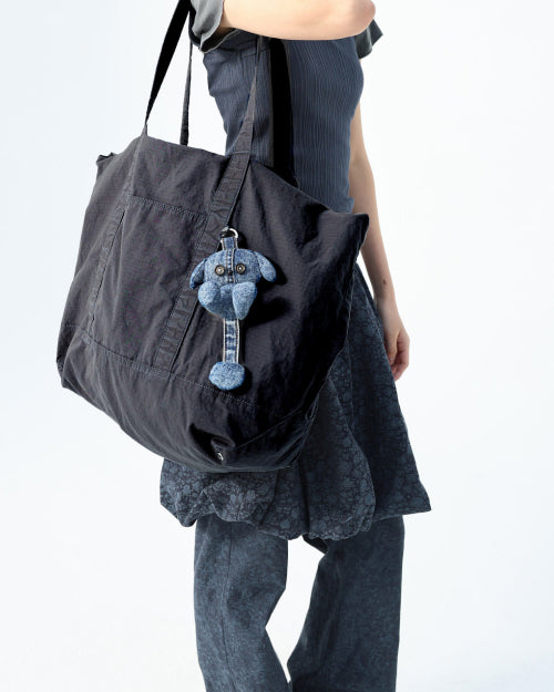 AV 립스탑 토트 백 (워시드 차콜)