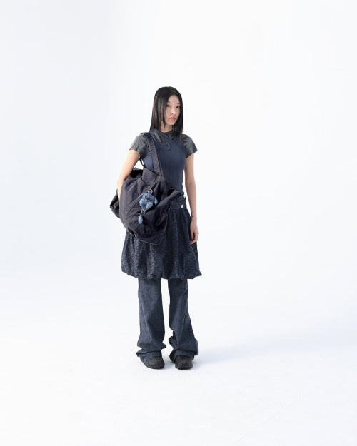 AV 립스탑 토트 백 (워시드 차콜)