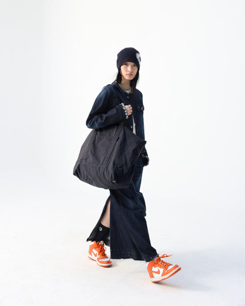 AV 립스탑 토트 백 (워시드 차콜)