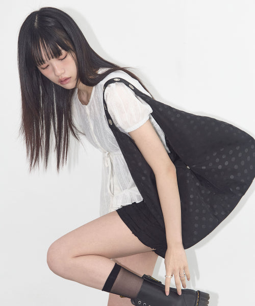 도트 아일렛 숄더백 (BLACK) F25QE993